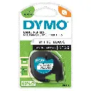 Ruban étiqueteuse 12mm Noir sur Blanc - DYMO LetraTag - Neuf
