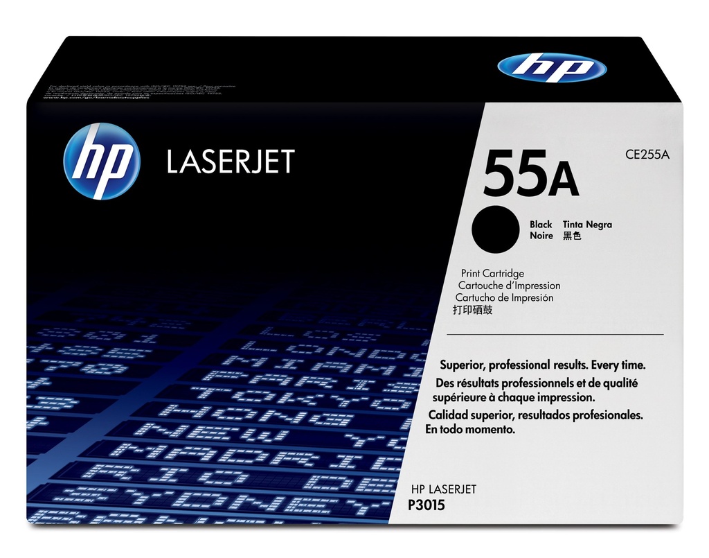 Toner Noir 6000 pages (Black Toner 55A) - HP LaserJet P3015 / M521 / M525 - Neuf