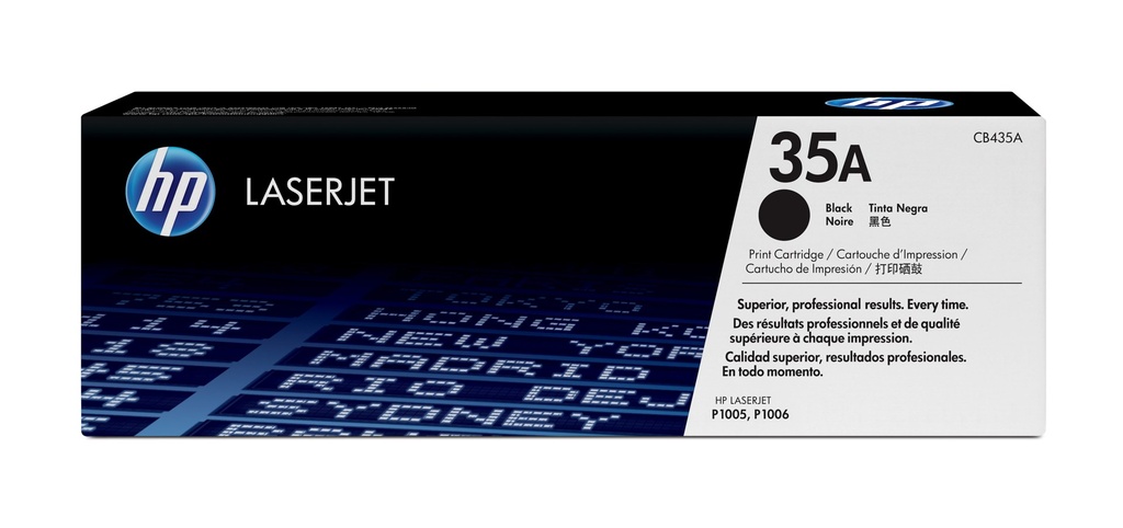 Toner Noir 1500 pages (Black Toner 35A) - HP LaserJet P1005 / P1006 - Neuf
