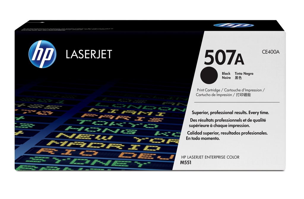 Toner Noir 5500 pages (Black Toner 507A) - HP LaserJet Enterprise M551 / M570 / M575 - Neuf