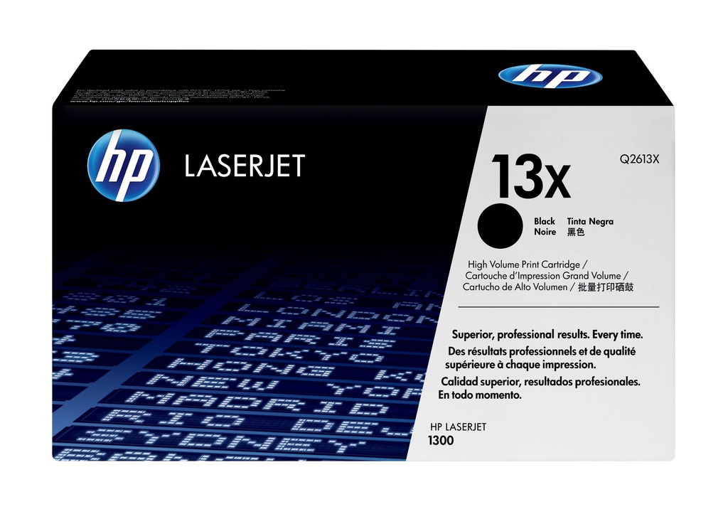 Toner Noir 4000 pages (Black Toner 13X) - HP LaserJet 1300 - Neuf