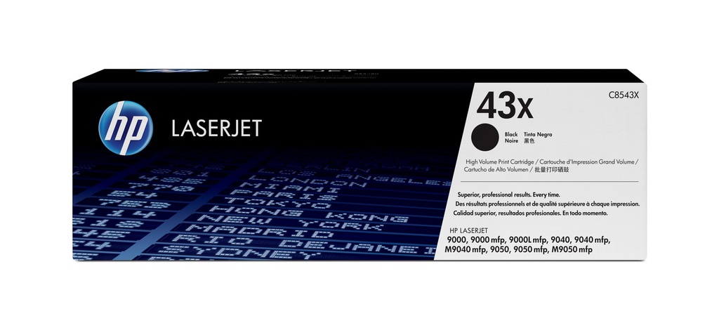 Toner Noir 30000 pages (Black Toner 43X) - HP LaserJet 9000 / 9040 / 9050 - Neuf