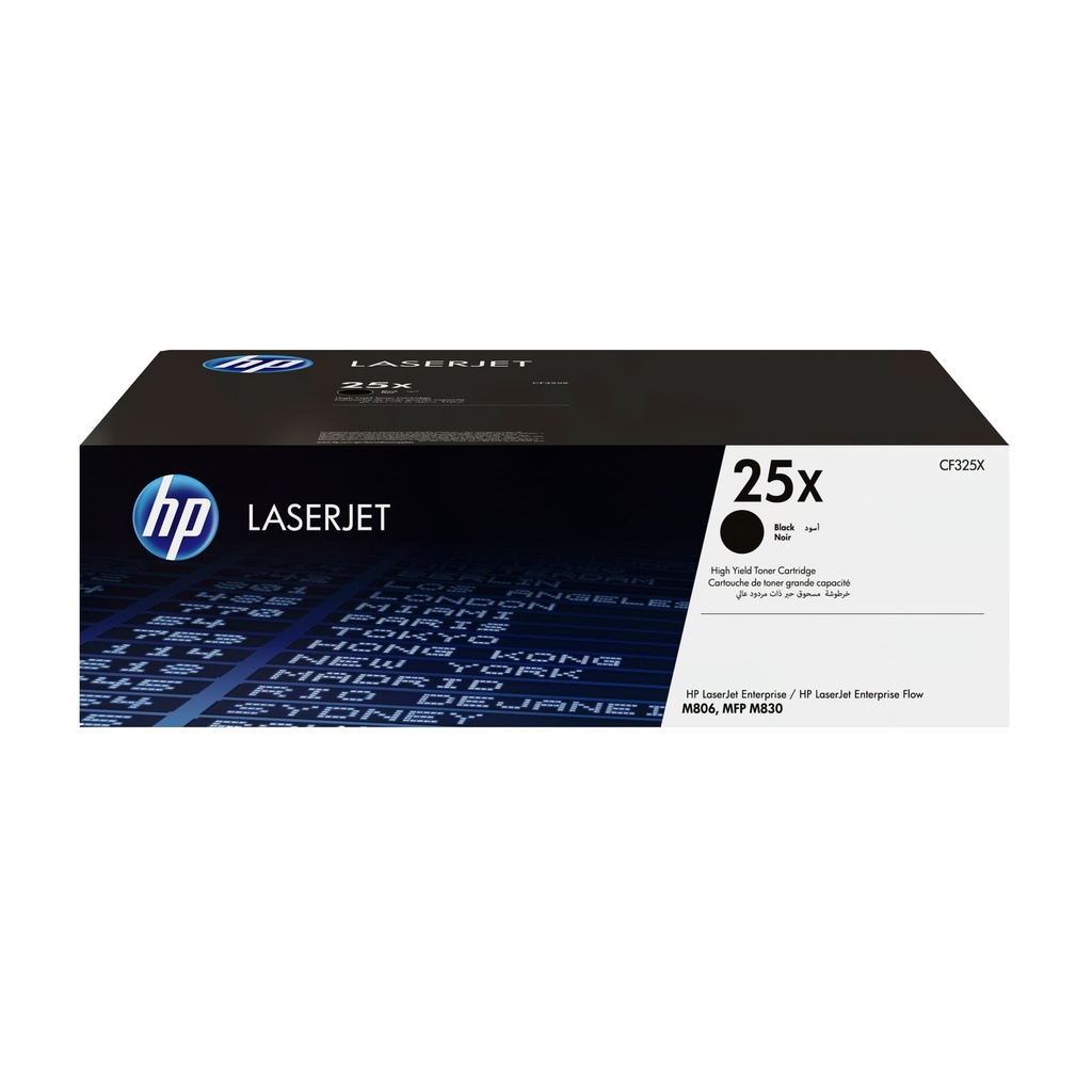 Toner Noir 34500 pages (Black Toner 25X) - HP LaserJet Enterprise M806 / M830 - Neuf