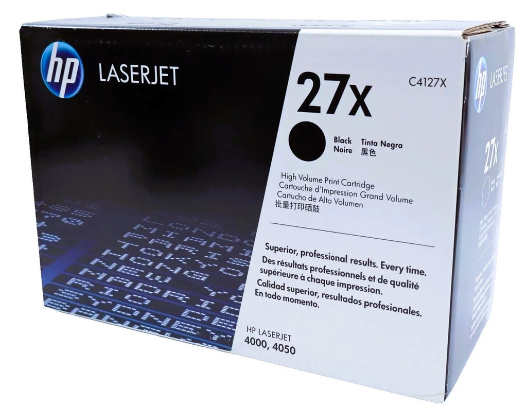 Toner Noir 10000 pages (Black Toner 27X) - HP LaserJet 4000 / 4050 - Neuf