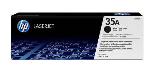 [CB435A] Toner Noir 1500 pages (Black Toner 35A) - HP LaserJet P1005 / P1006 - Neuf