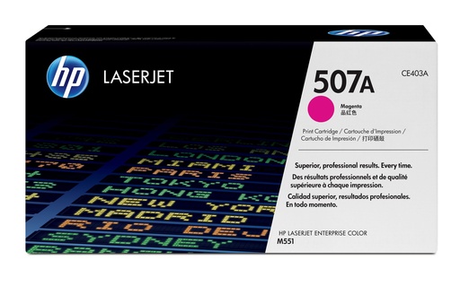 [CE403A] Toner Magenta 6000 pages (Magenta Toner 507A) - HP LaserJet Enterprise M551 / M570 / M575 - Neuf