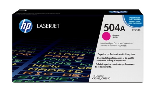 [CE253A] Toner Magenta 7000 pages (Magenta Toner 504A) - HP Color LaserJet CP3525 / CM3530 - Neuf