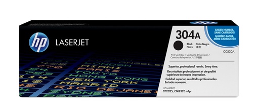 [CC530AC] Toner Noir 3500 pages (Black Toner 304A, contrat) - HP Color LaserJet CP2025 / CM2320 - Neuf